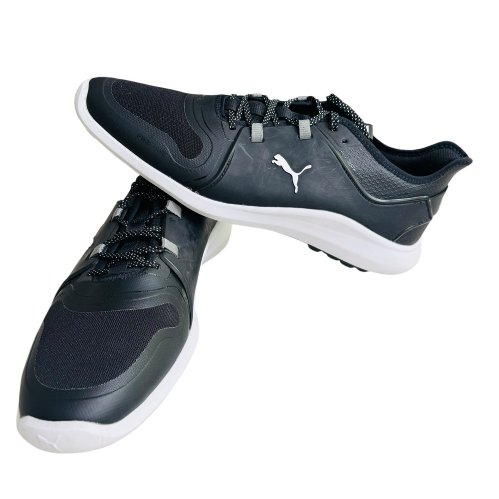 Puma Ignite Golf Shoes Mens US 11.5 EU 45 Black White Spikeless Athletic Golf